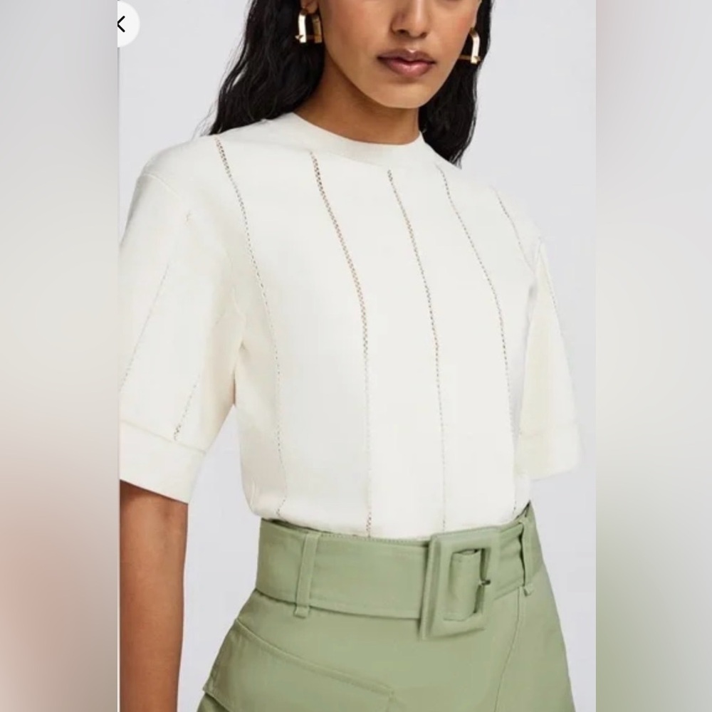 245.  Johnathan Simkhai Jolie Short Sleeve Pullover